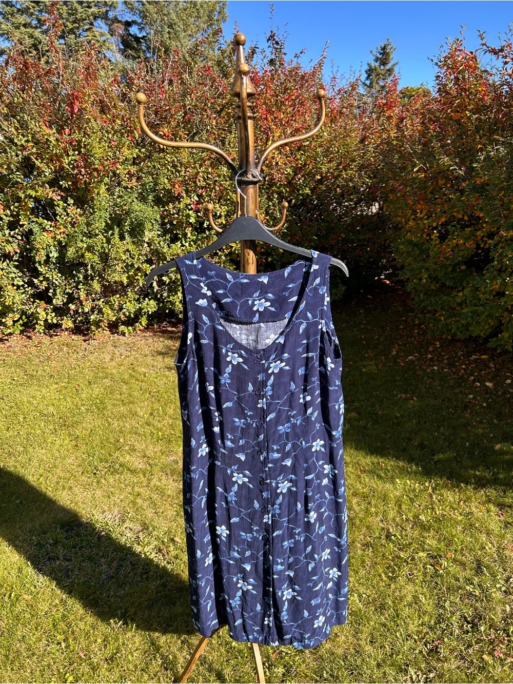 Navy Floral Dress